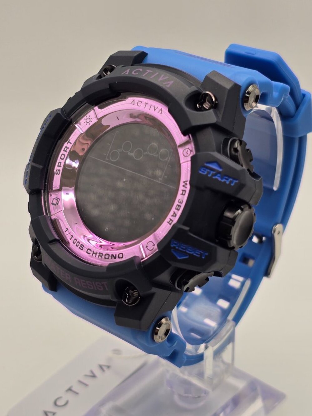 Activa Summit X Invicta Unisex Digital Watch - 50mm. Purple/Blue (ACW8082-011)